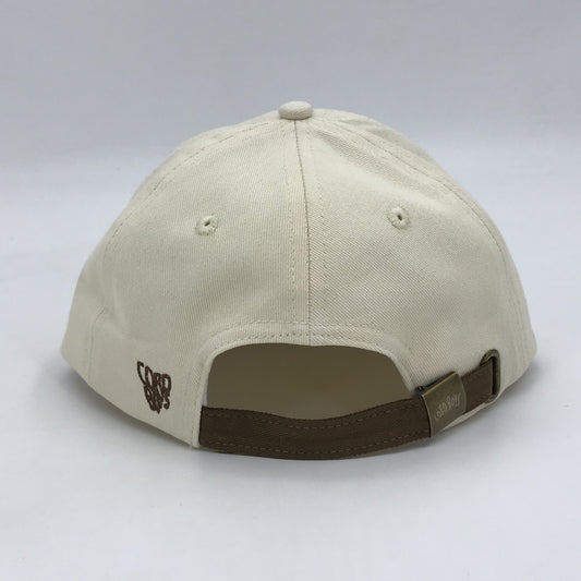 Cord Boys Brown/Off-White Cotton Cap
