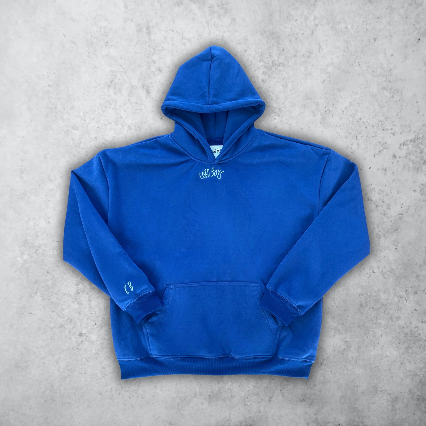 Cord Boys Blue Heavyweight Hoodie