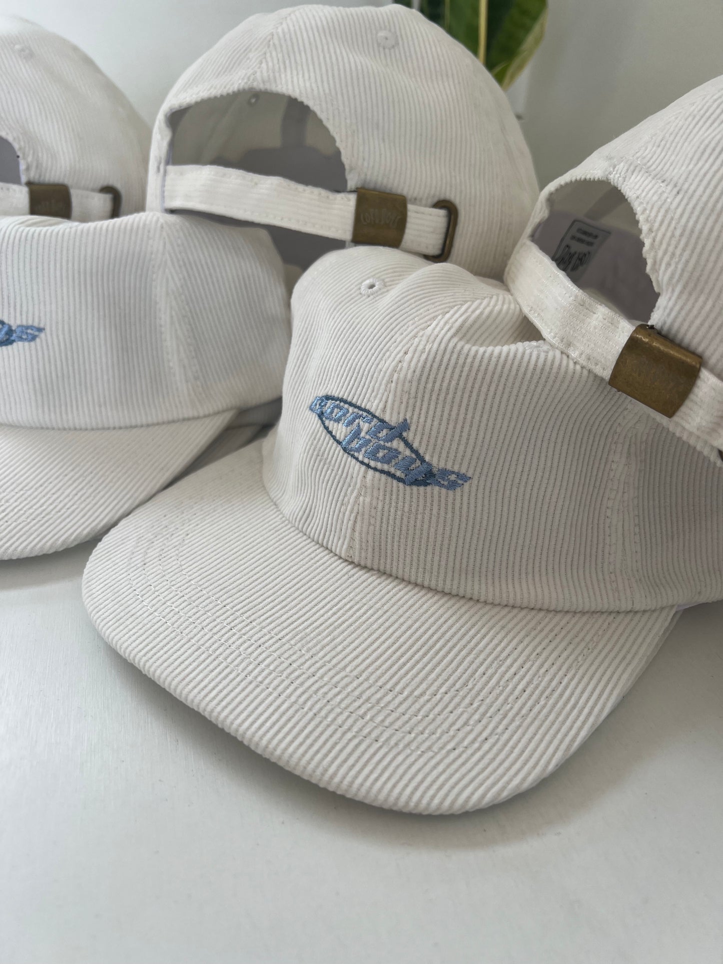 White Cord Boys Cord Cap